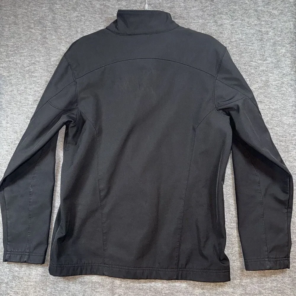 Top Golf HPI Direct Employee Mens Soft Shell Mock Neck Jacket Black Sz Medium